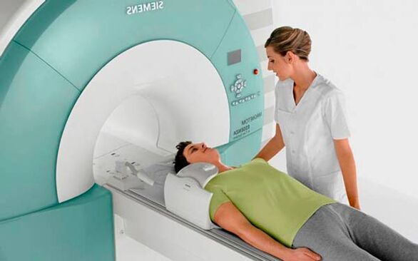 MRI used to diagnose osteochondrosis
