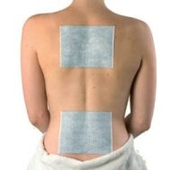 Plasters for back pain relief