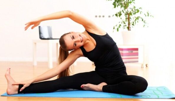 The gymnastics in the morning will help strengthen the back with osteochondrosis